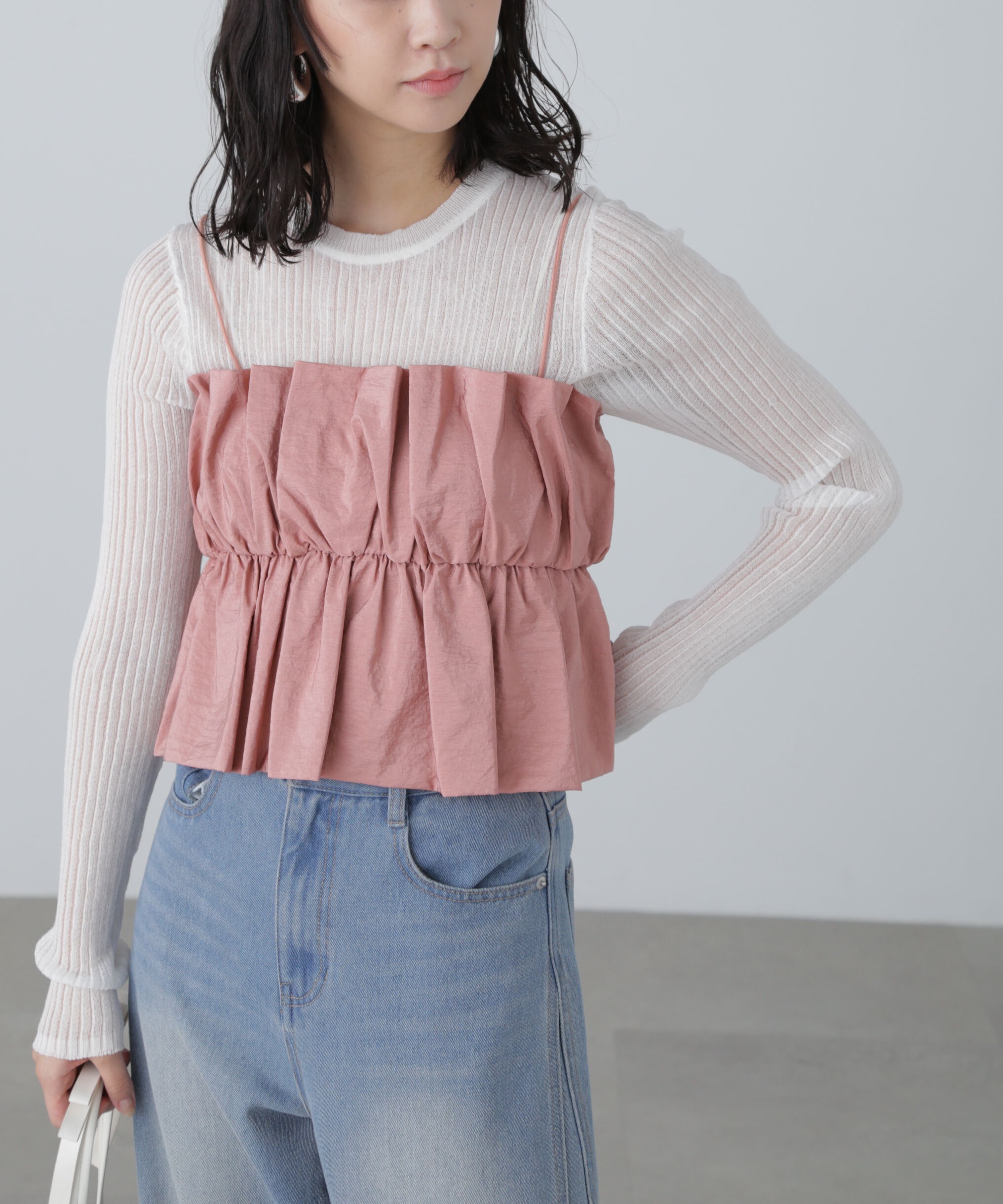  「シャイニーキャミソールビスチェ」|シャツ・ブラウス|