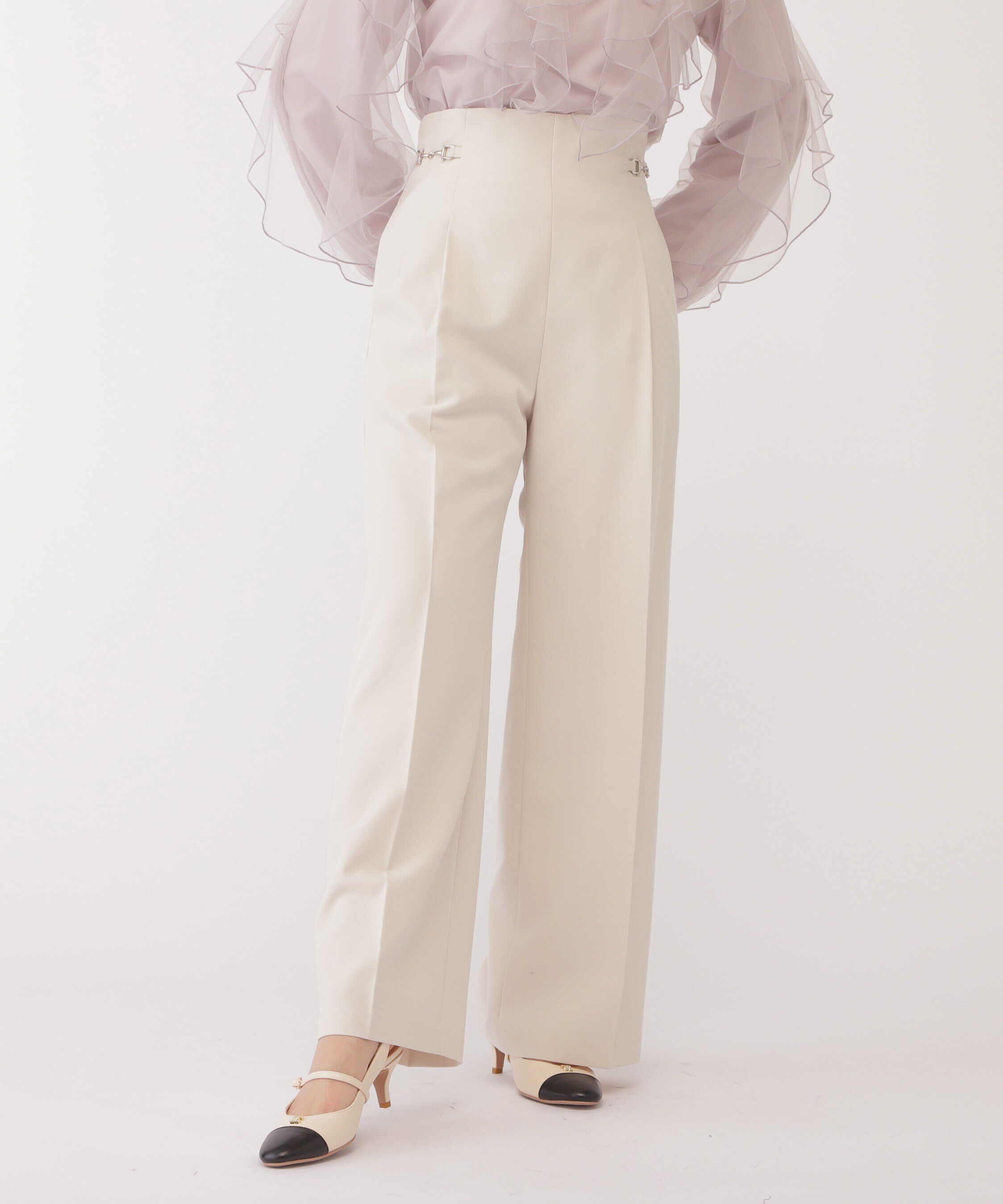  「サイドディテールワイドパンツ」|その他|