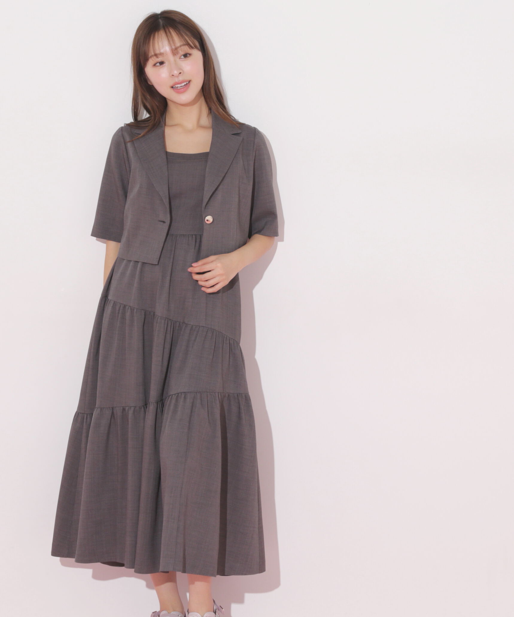  「ジャケットジャンスカセットアップ」|ワンピース|