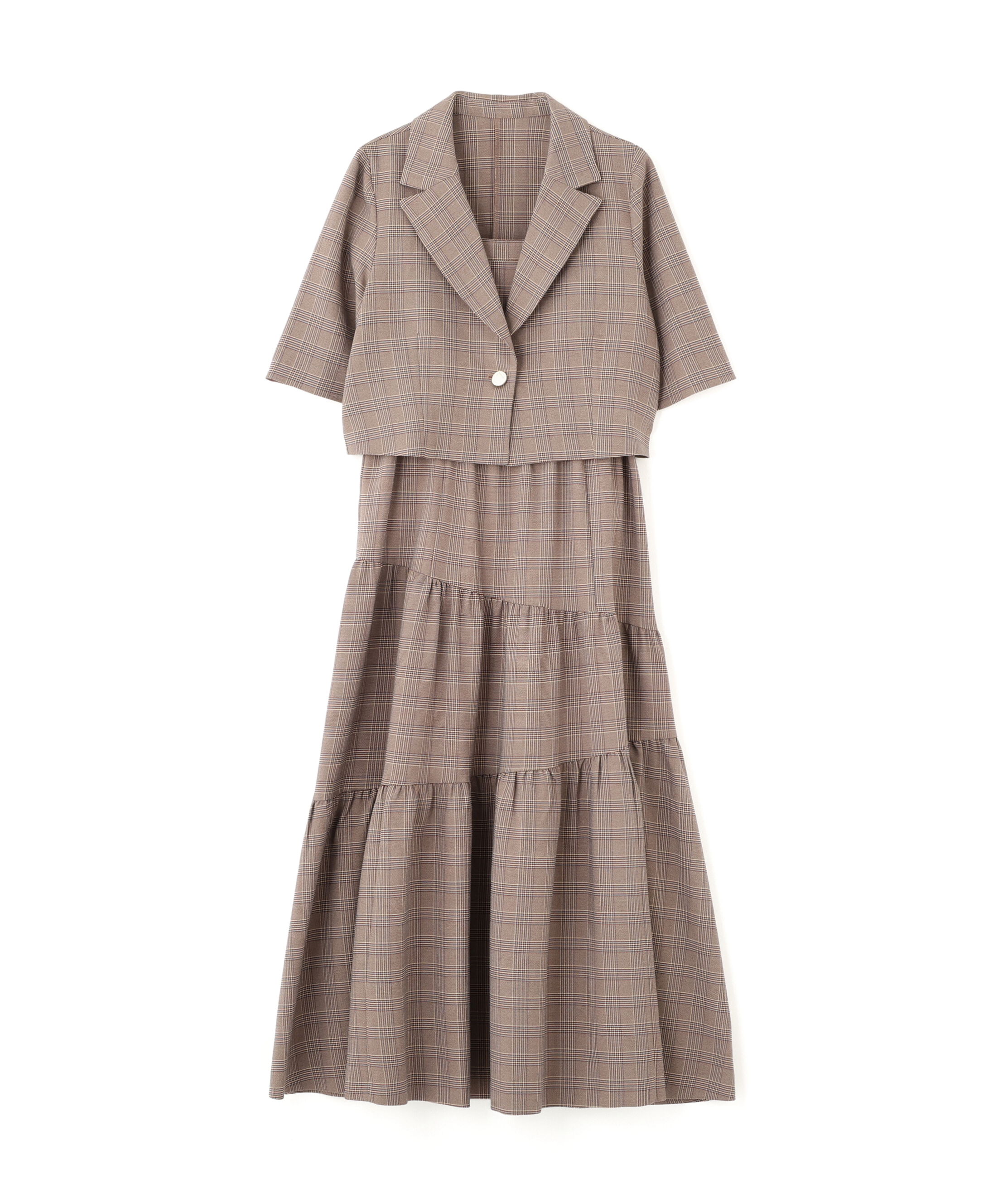  「ジャケットジャンスカセットアップ」|ワンピース|