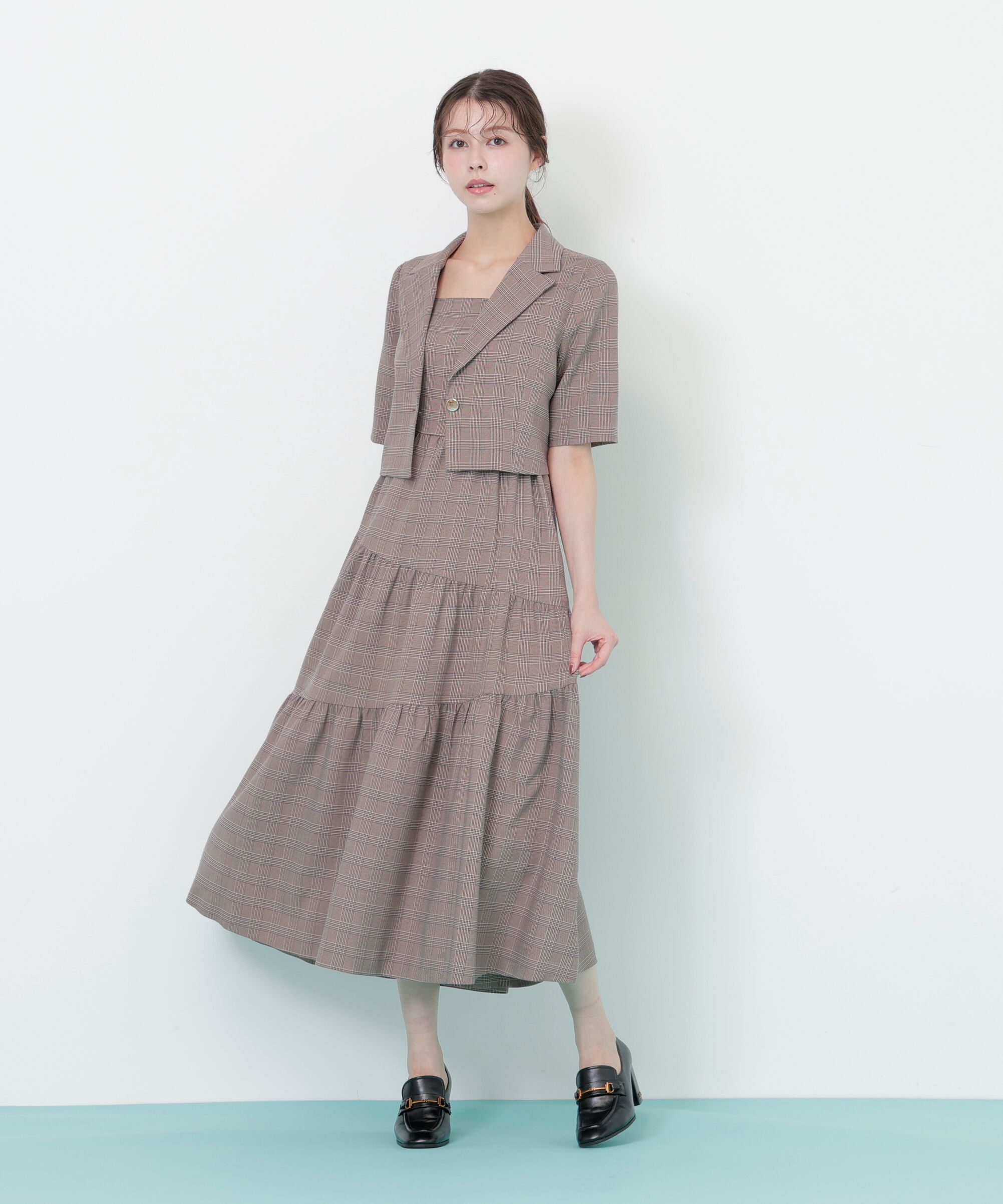  「ジャケットジャンスカセットアップ」|ワンピース|