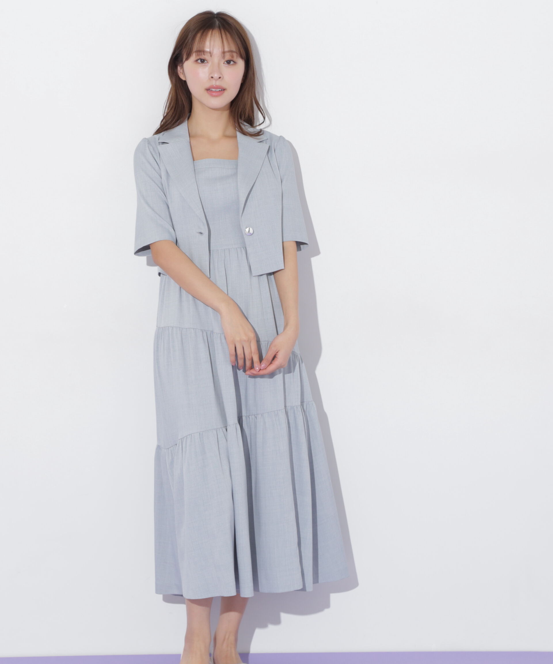  「ジャケットジャンスカセットアップ」|ワンピース|