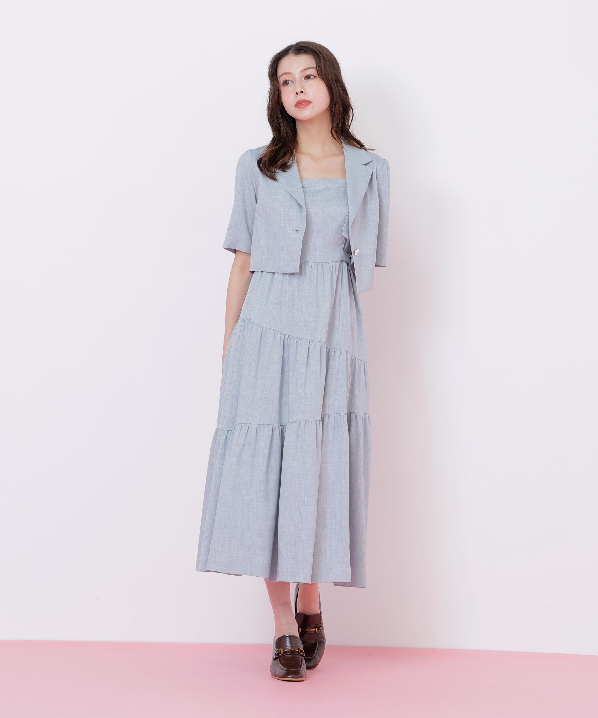  「ジャケットジャンスカセットアップ」|ワンピース|