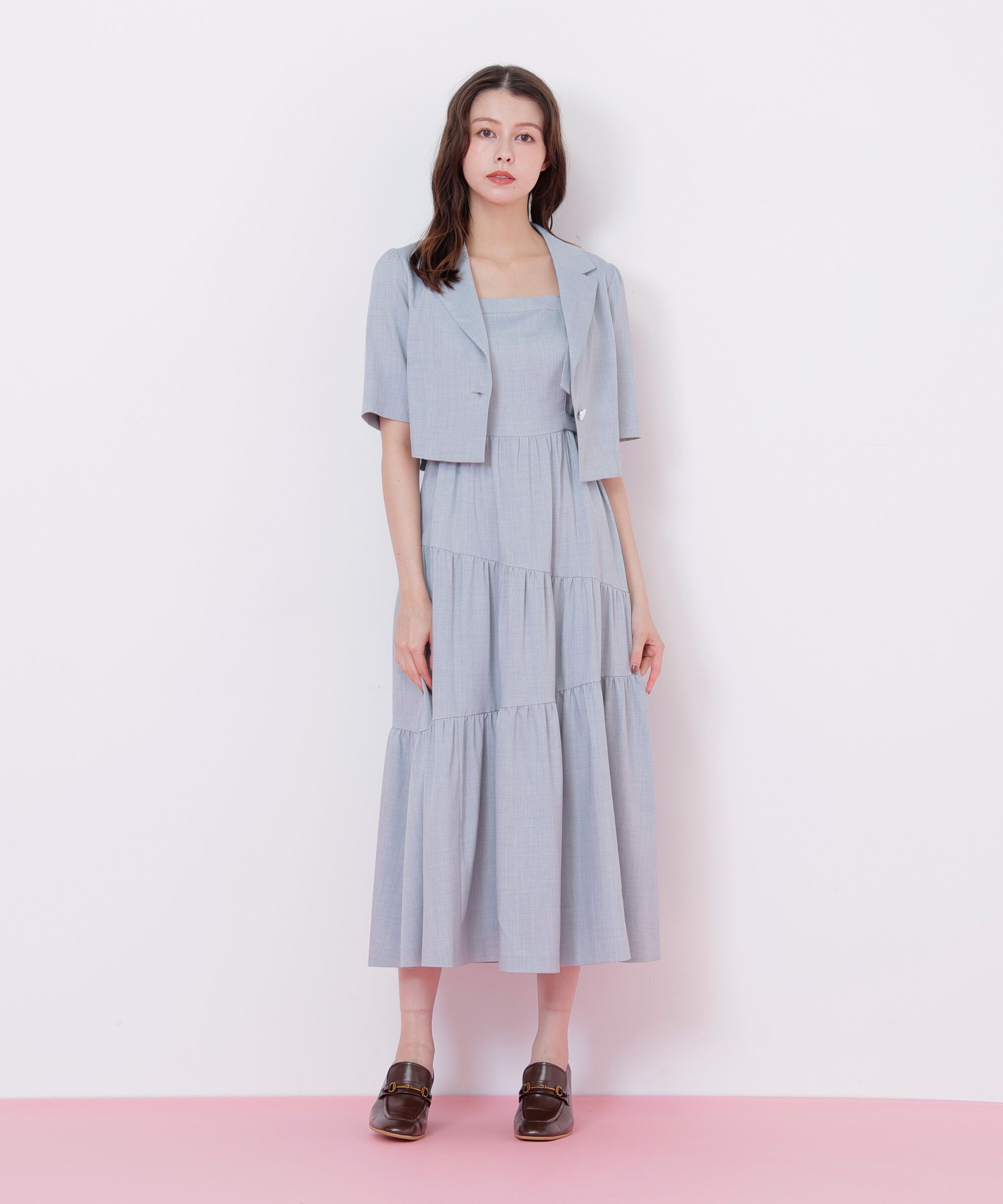  「ジャケットジャンスカセットアップ」|ワンピース|