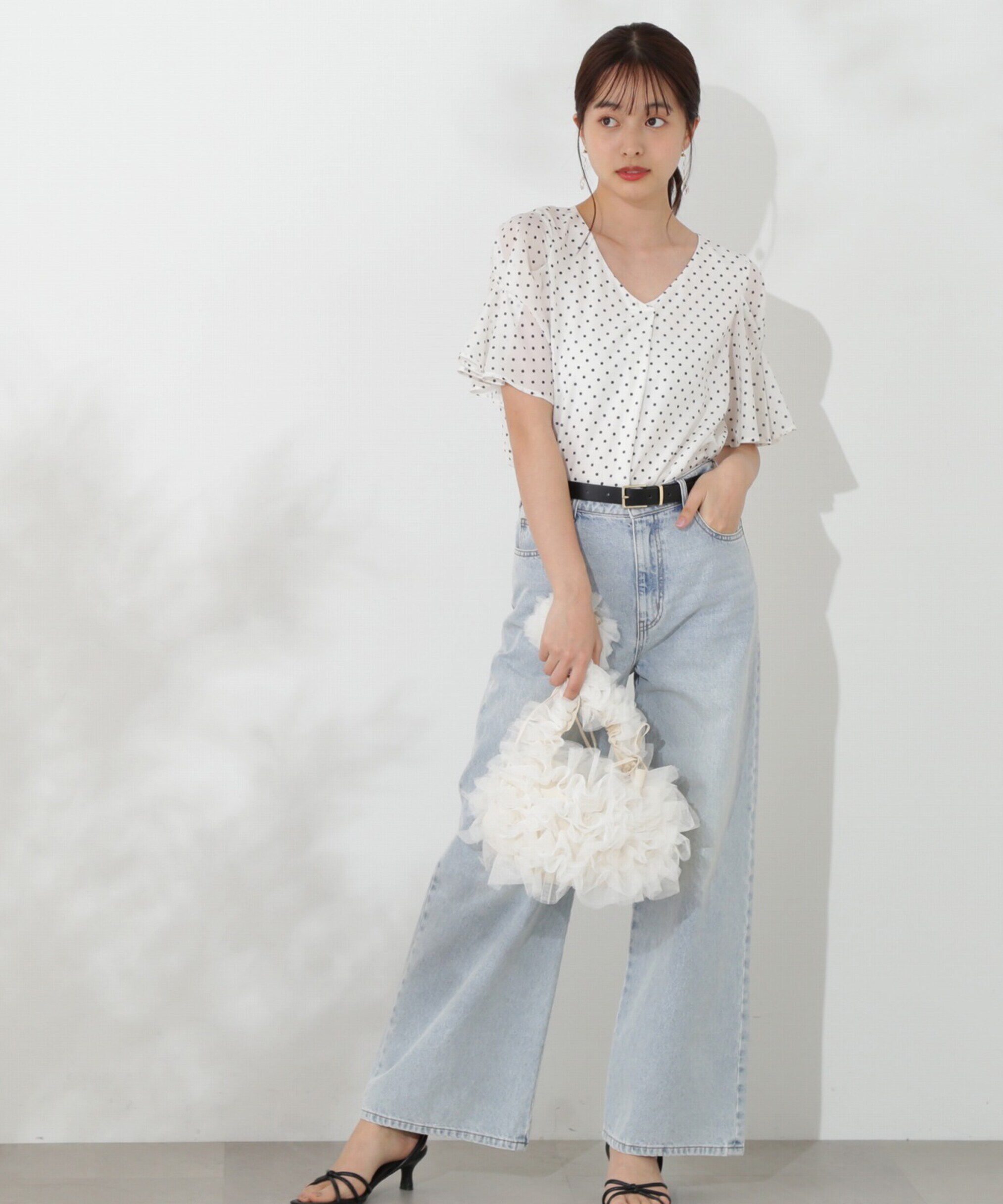 PROPORTION BODY DRESSING「ワイドデニムパンツ 新色カラー：ブルー」|その他|