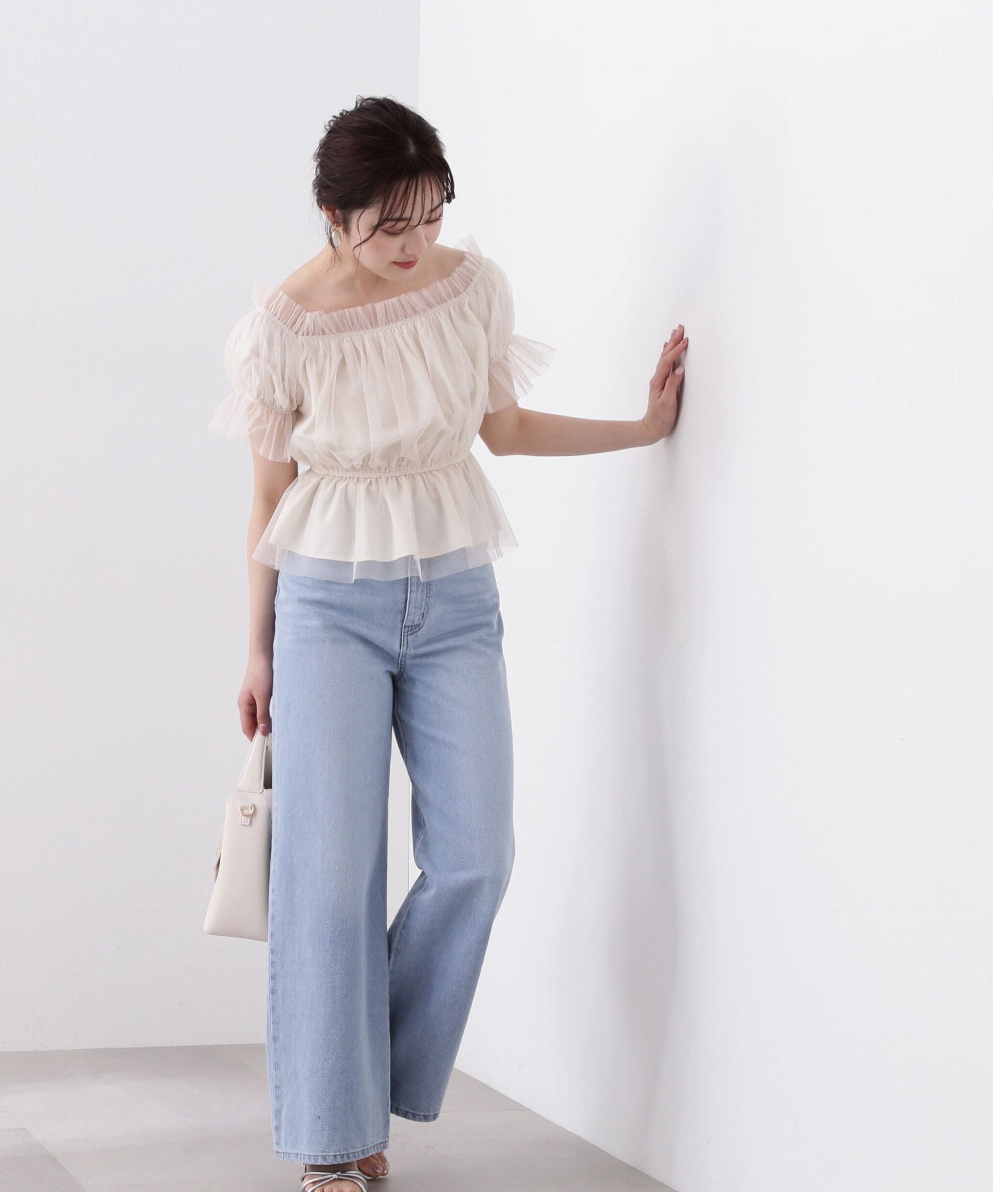 PROPORTION BODY DRESSING「ワイドデニムパンツ 新色カラー：ブルー」|その他|