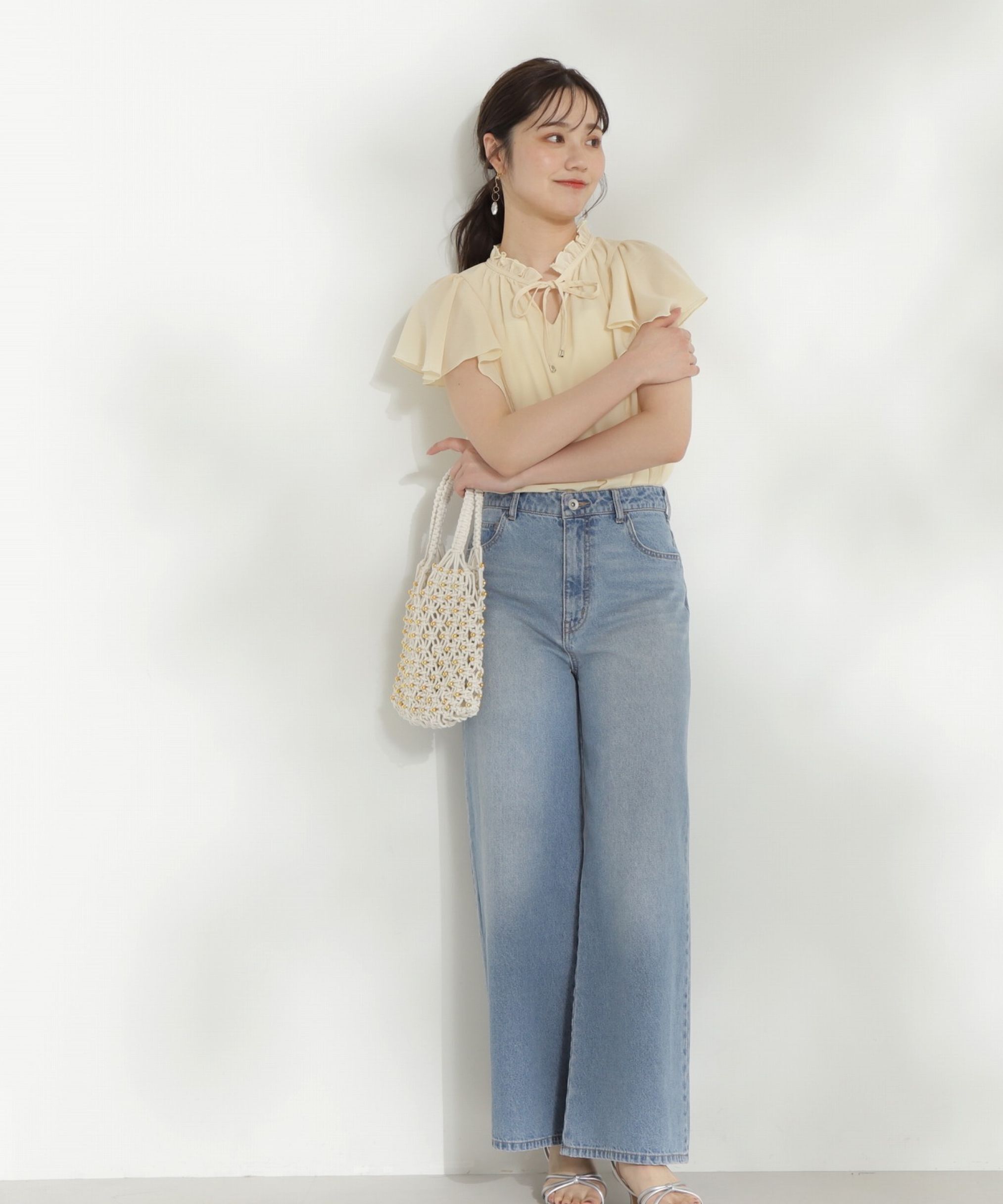 PROPORTION BODY DRESSING「ワイドデニムパンツ 新色カラー：ブルー」|その他|