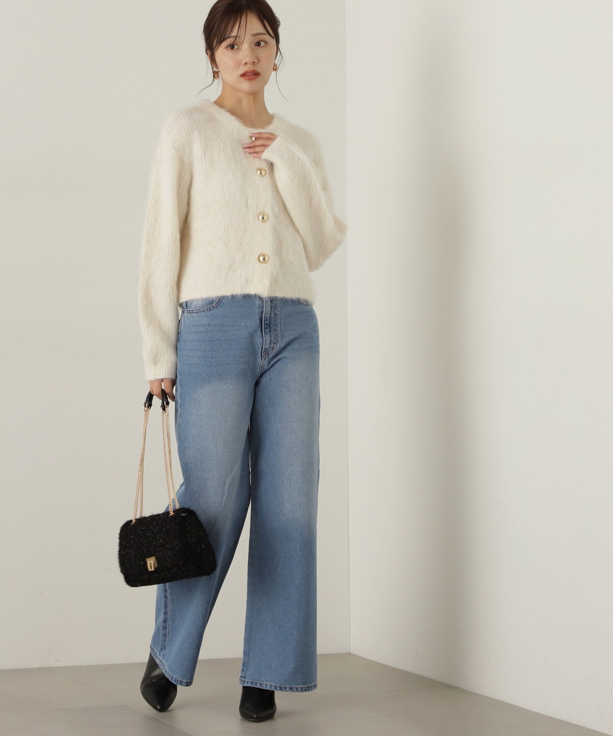 PROPORTION BODY DRESSING「ワイドデニムパンツ 新色カラー：ブルー」|その他|