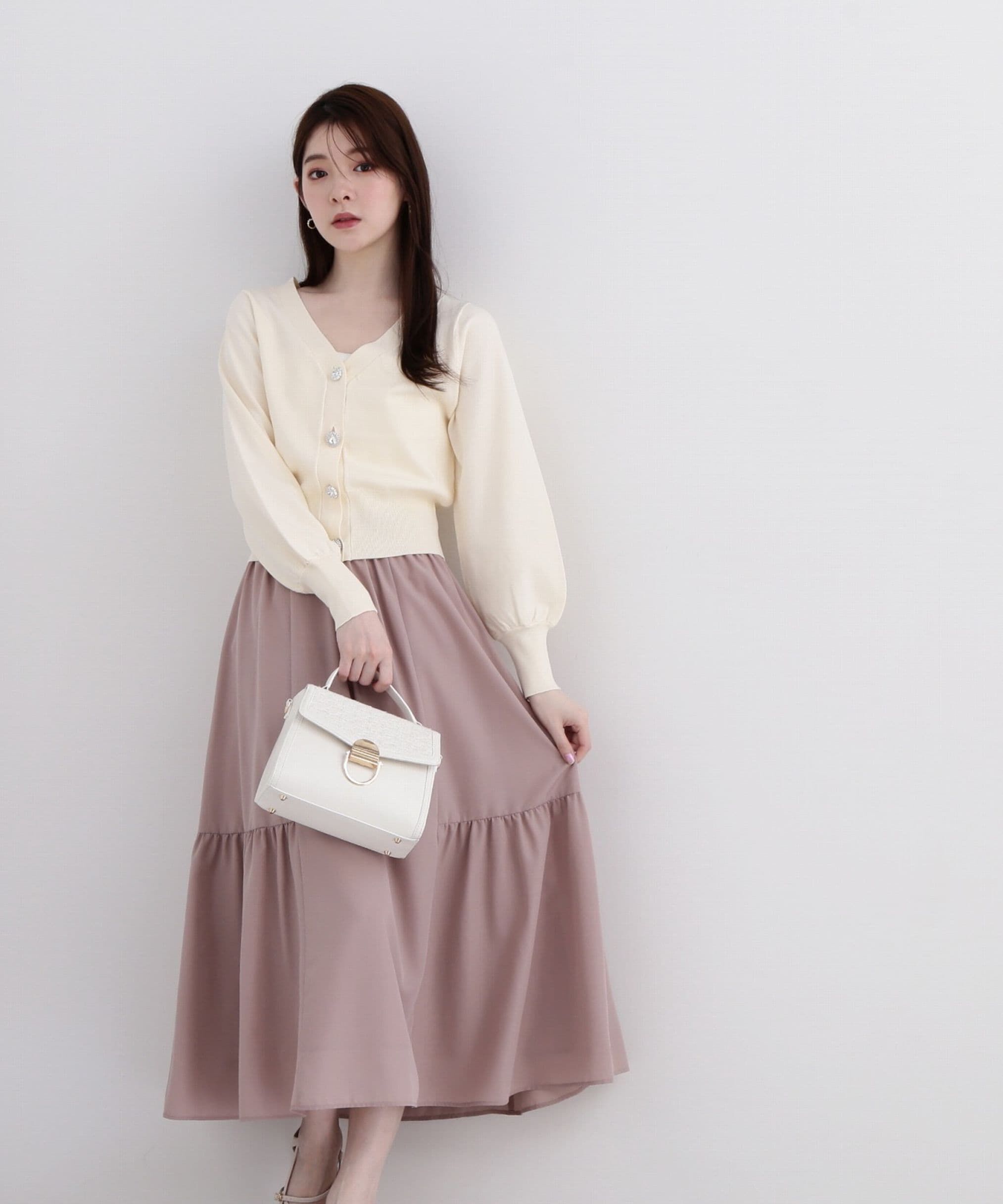 PROPORTION BODY DRESSING「サイドティアードフレアスカート」|スカート|