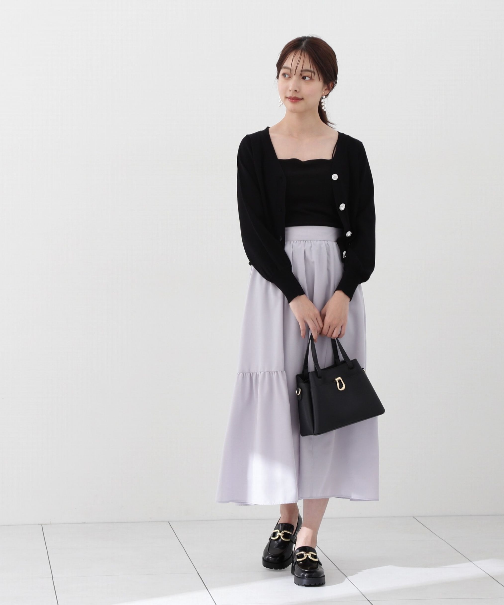 PROPORTION BODY DRESSING「サイドティアードフレアスカート」|スカート|