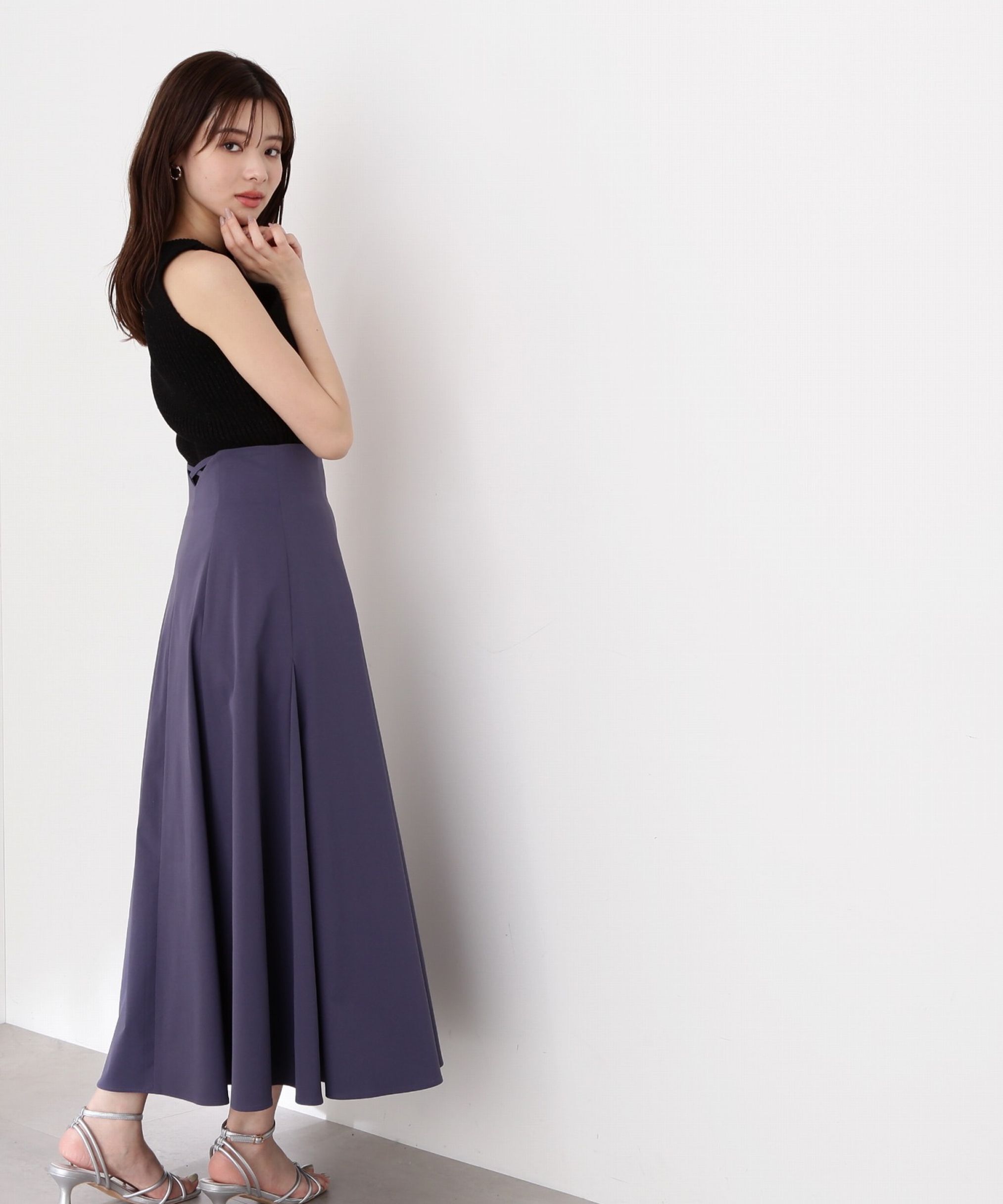 PROPORTION BODY DRESSING「バッククロスフレアスカート」|スカート|