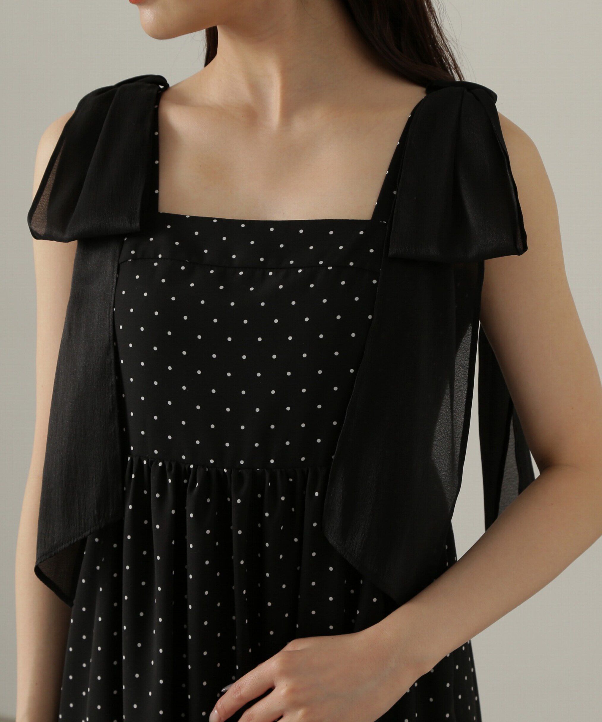 PROPORTION BODY DRESSING「ショルダーリボンティアードワンピース」|ワンピース|