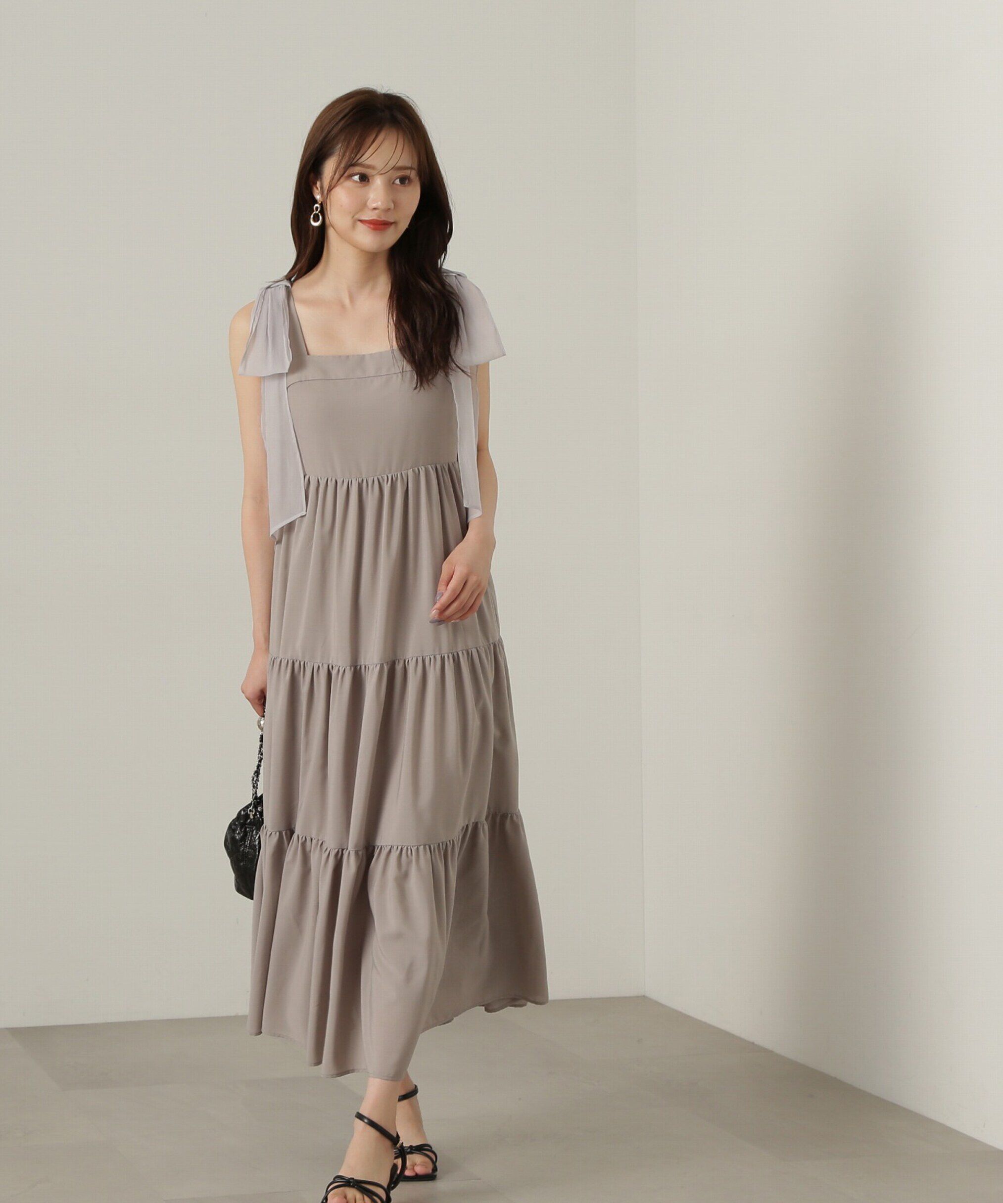 PROPORTION BODY DRESSING「ショルダーリボンティアードワンピース」|ワンピース|