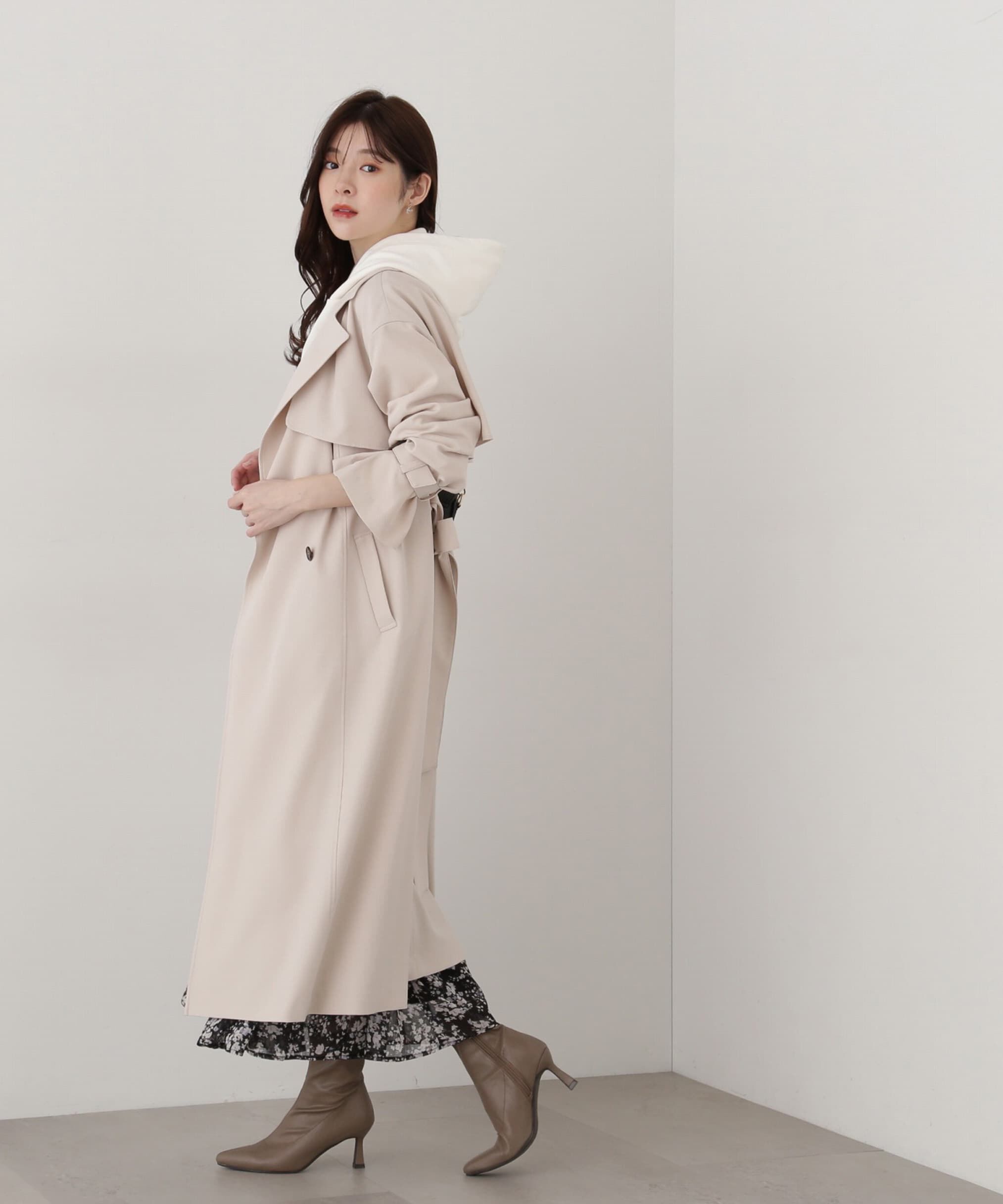 PROPORTION BODY DRESSING「リボンブローチ付きフーディー」|Tシャツ・カットソー|