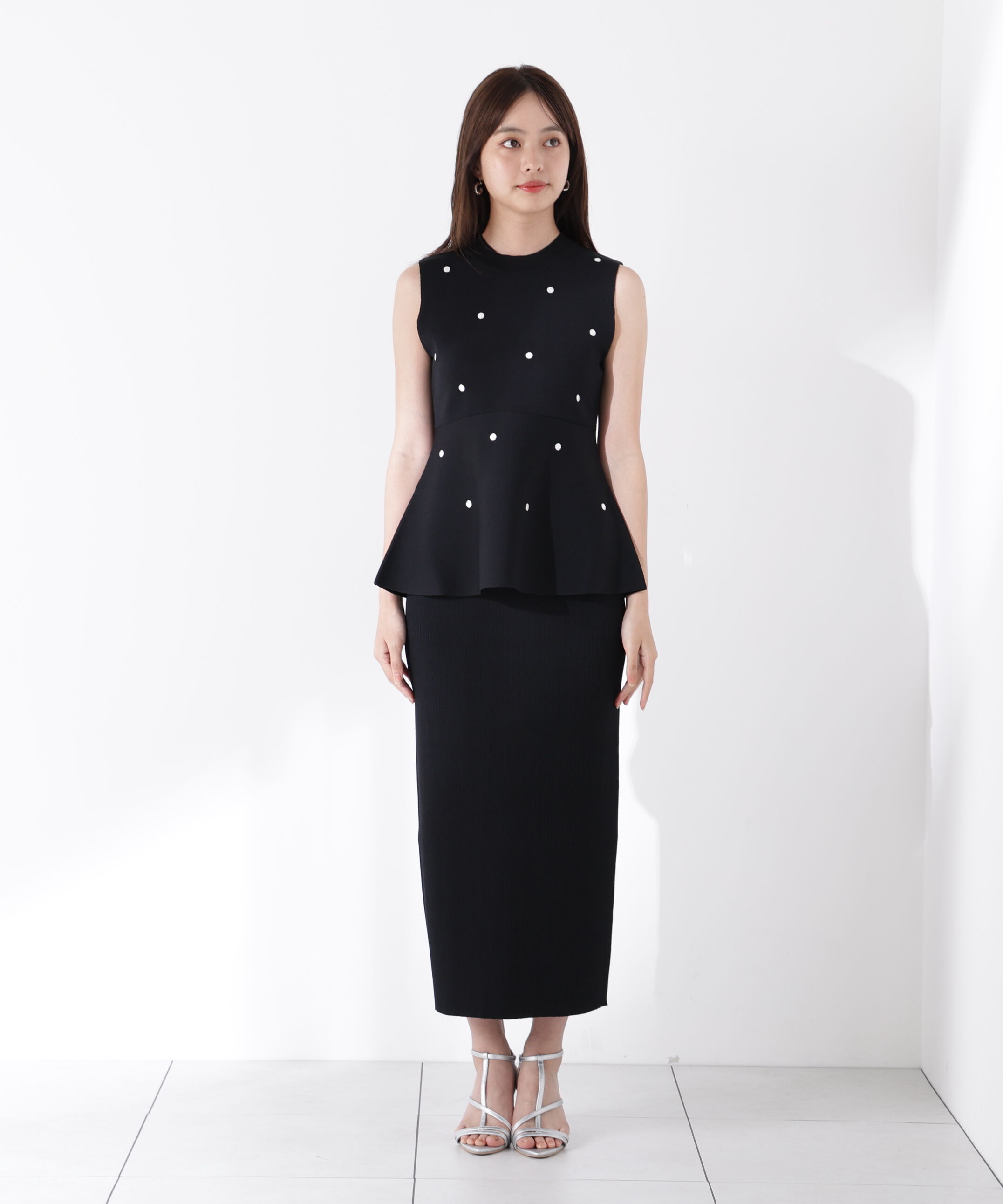 PROPORTION BODY DRESSING「ドット刺繍ニットセットアップ」|ワンピース|