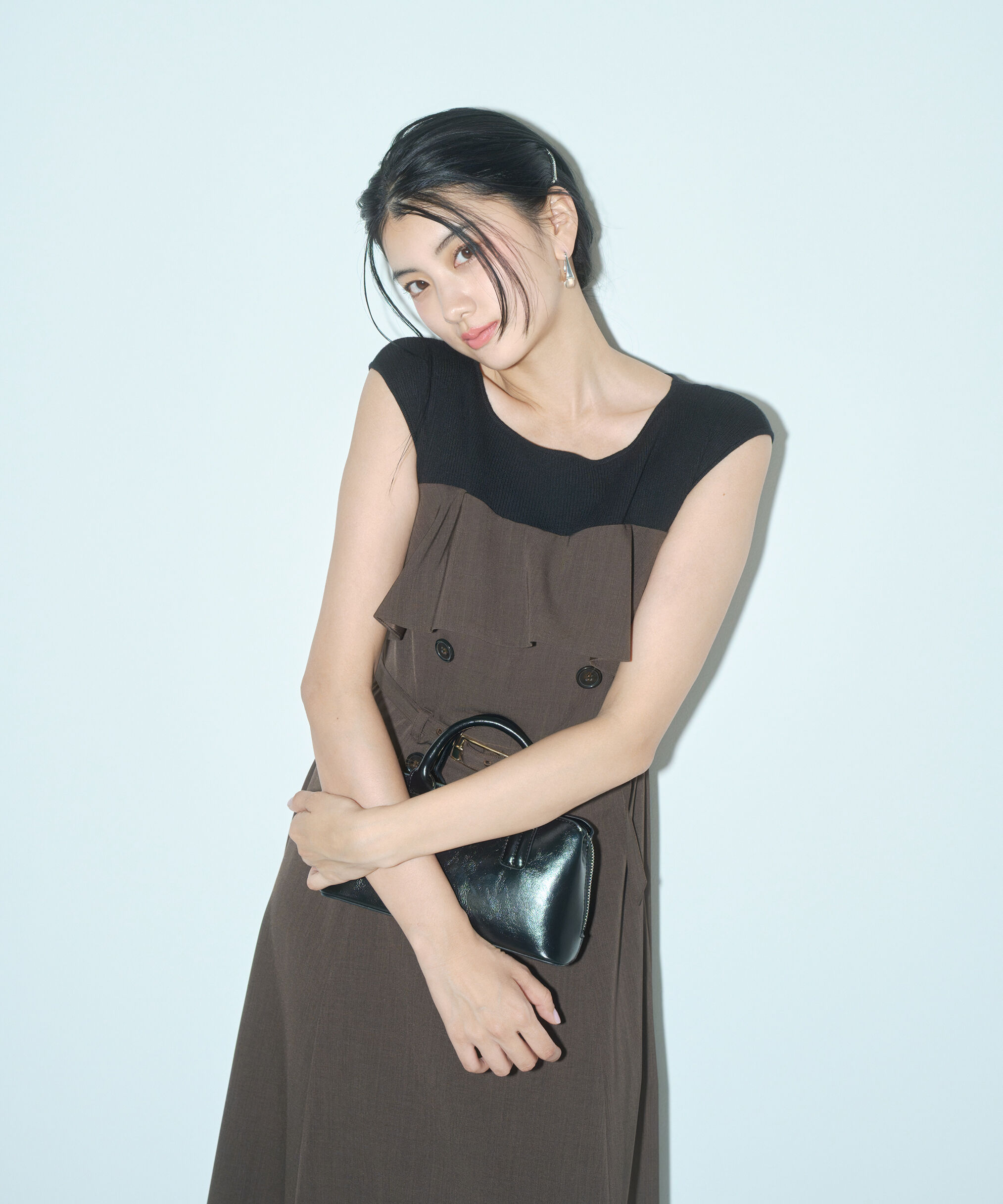 PROPORTION BODY DRESSING「ニットドッキングレイヤード風ワンピース」|ワンピース|