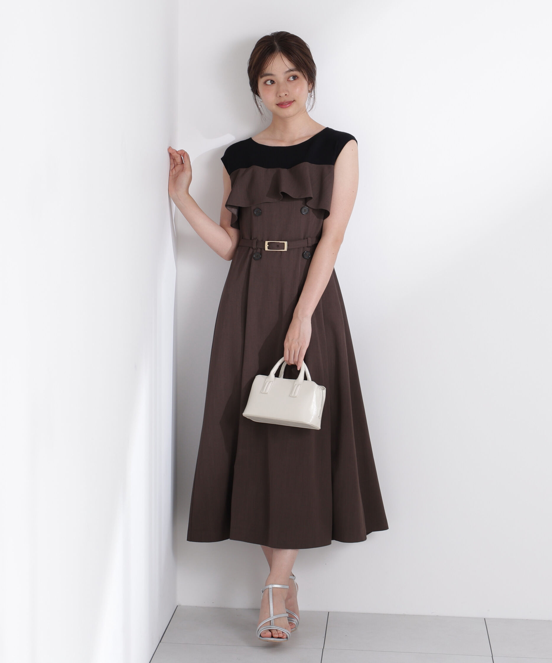 PROPORTION BODY DRESSING「ニットドッキングレイヤード風ワンピース」|ワンピース|