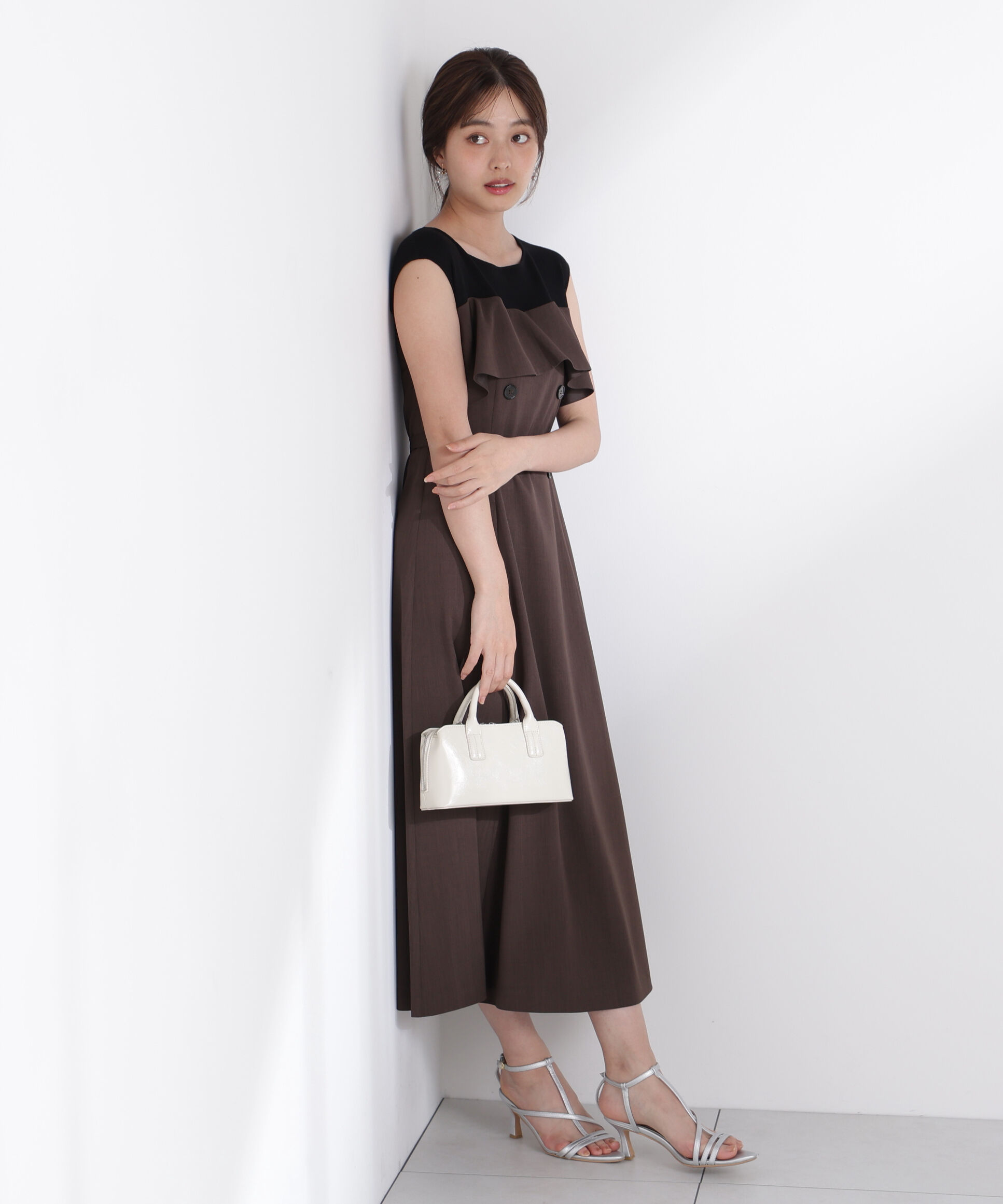 PROPORTION BODY DRESSING「ニットドッキングレイヤード風ワンピース」|ワンピース|