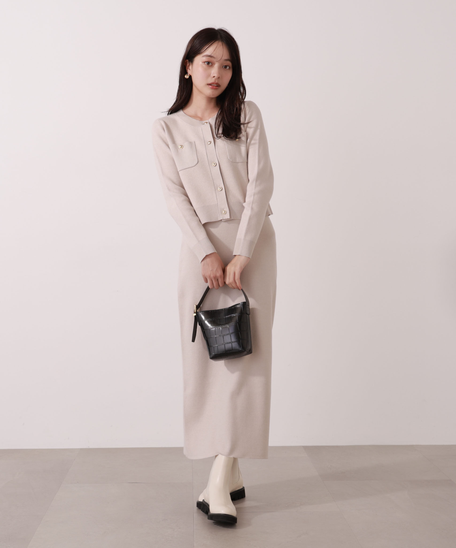 PROPORTION BODY DRESSING「ステッチニットSETUP 25AW」|ワンピース|