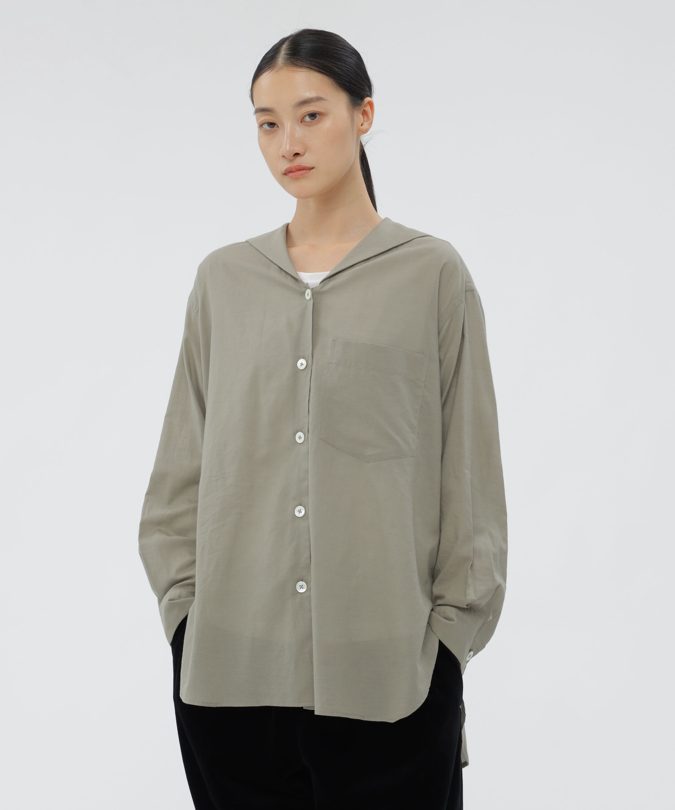  「SOFT COTTON CASHMERE SHIRT」|シャツ・ブラウス|SAGE7