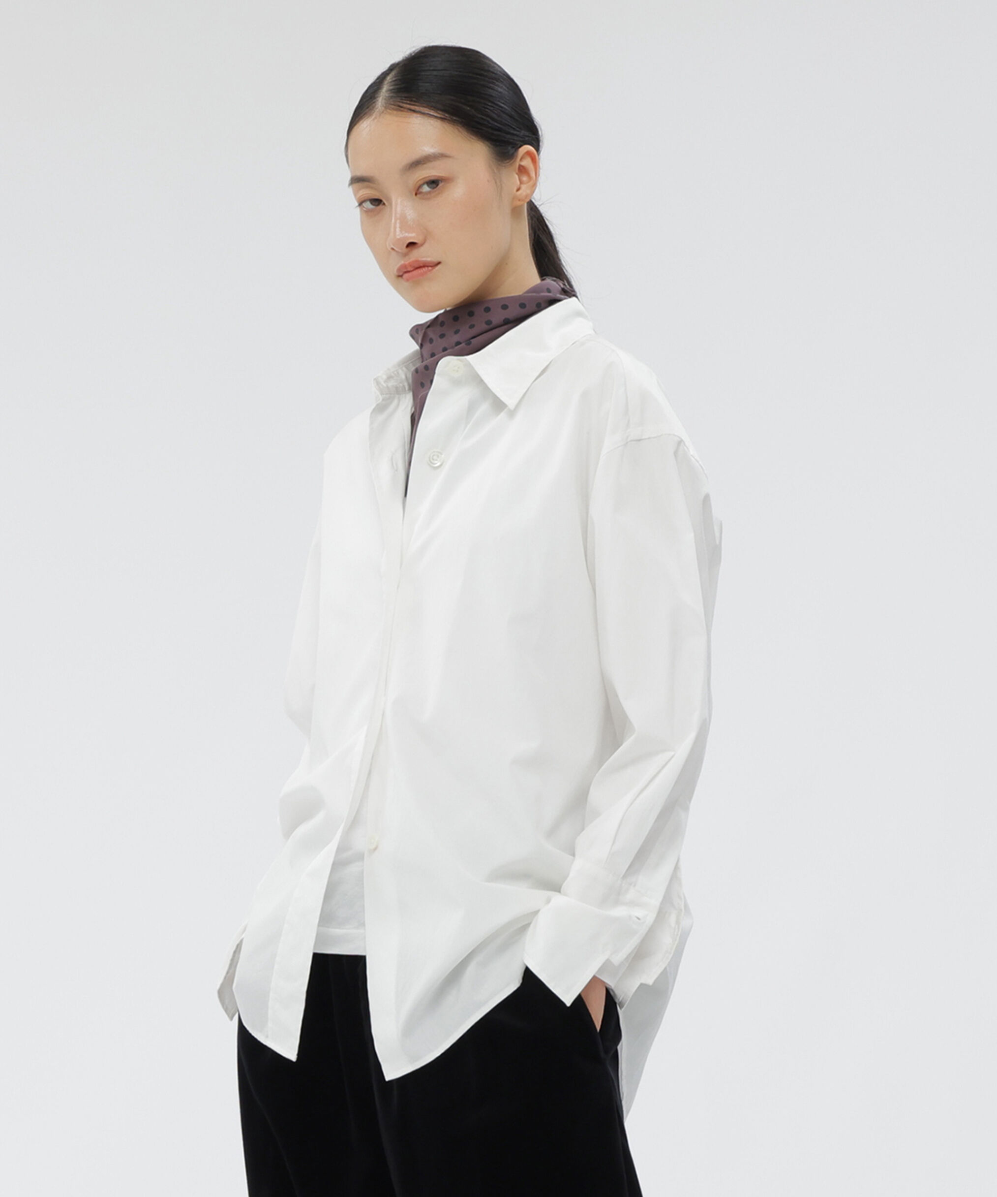  「PLAIN POPLIN SHIRT」|シャツ・ブラウス|WHITE