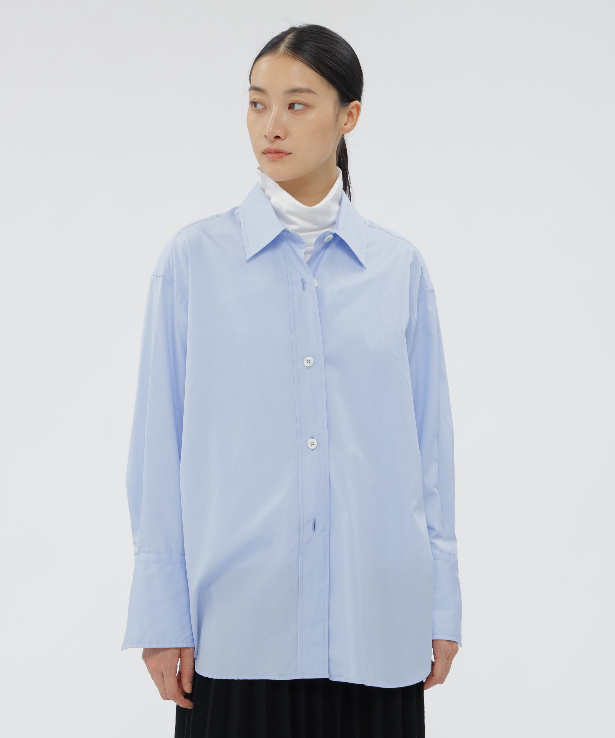  「PLAIN POPLIN SHIRT」|シャツ・ブラウス|BLUE