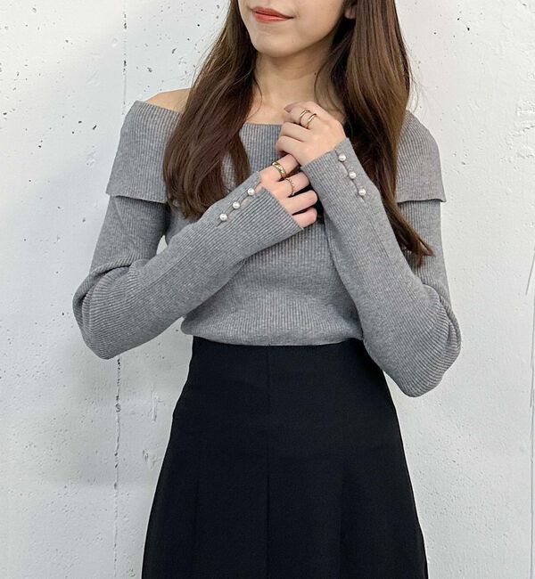 archives「オフショルプルオーバー」|ニット・セーター|