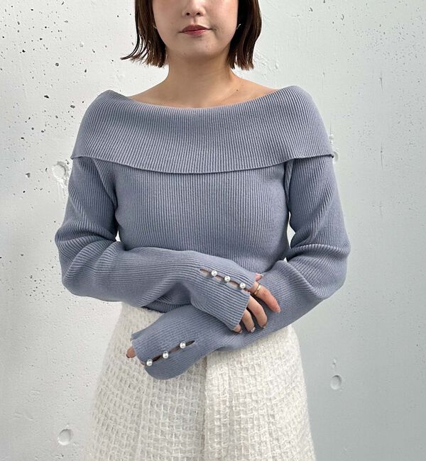 archives「オフショルプルオーバー」|ニット・セーター|
