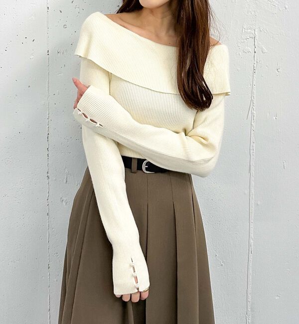 archives「オフショルプルオーバー」|ニット・セーター|