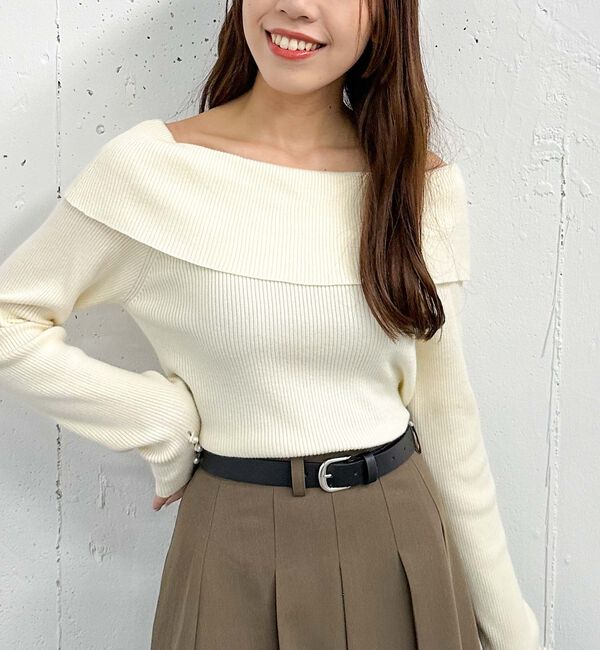 archives「オフショルプルオーバー」|ニット・セーター|