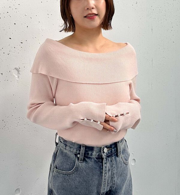 archives「オフショルプルオーバー」|ニット・セーター|