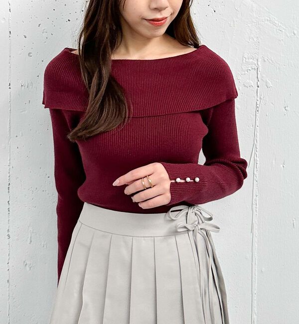 archives「オフショルプルオーバー」|ニット・セーター|