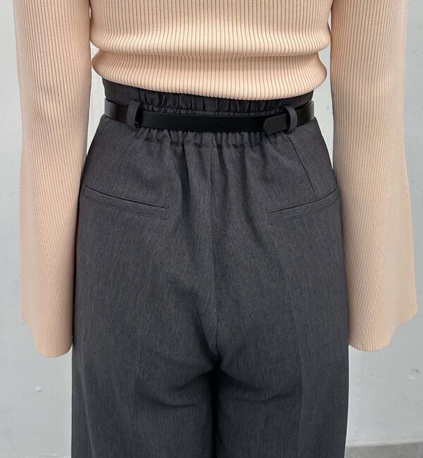 archives「ベルト付ワイドタックスラックス」|チノ|