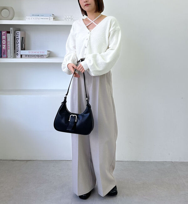 archives「ベルト付ワイドタックスラックス」|チノ|