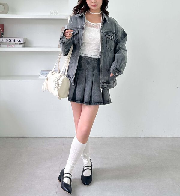 archives「デニムミドルブルゾン」|テーラードジャケット|