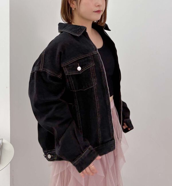 archives「デニムミドルブルゾン」|テーラードジャケット|