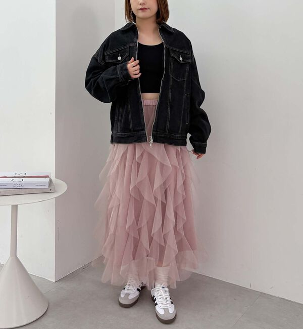 archives「デニムミドルブルゾン」|テーラードジャケット|