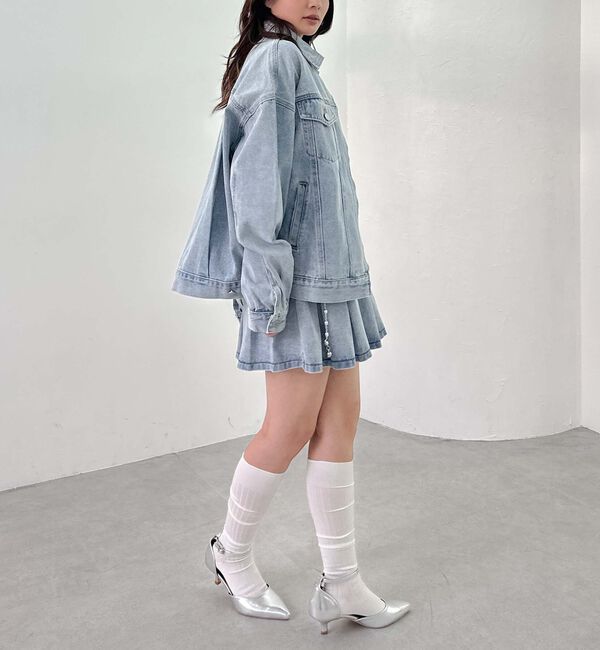 archives「デニムミドルブルゾン」|テーラードジャケット|