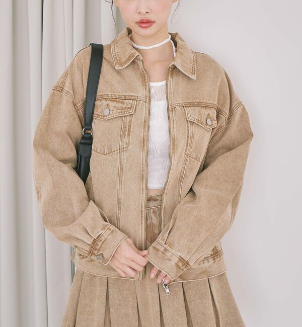 archives「デニムミドルブルゾン」|テーラードジャケット|