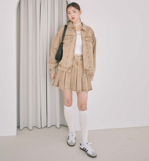 archives「デニムミドルブルゾン」|テーラードジャケット|