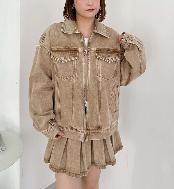 archives「デニムミドルブルゾン」|テーラードジャケット|