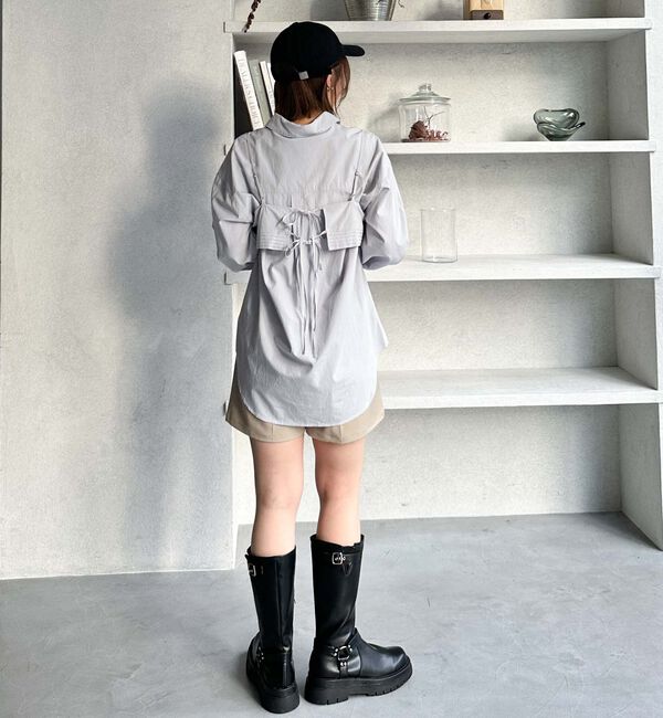 archives「ピンタックビスチェ&times;ミドルシャツＳＥＴ」|カーディガン|