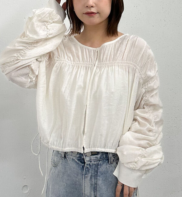 archives「ギャザーパフ２ｗａｙブラウス」|シャツ・ブラウス|IVORY