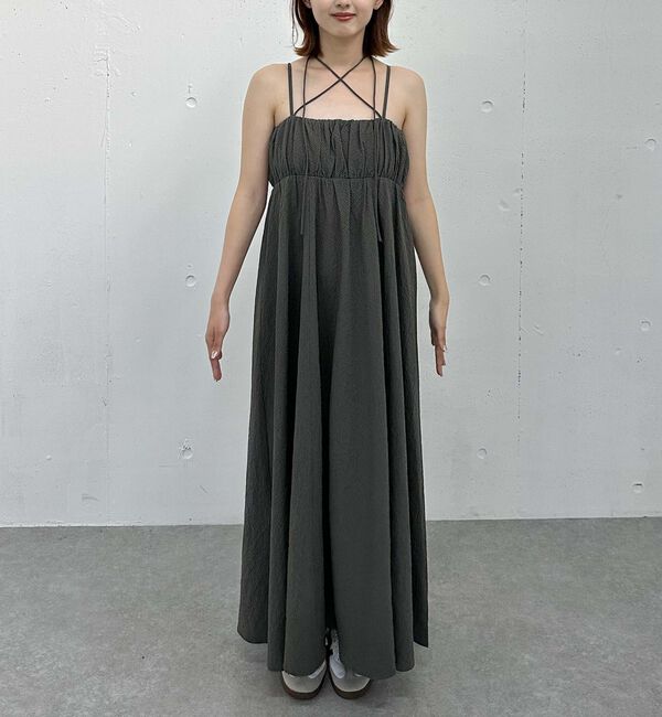 archives「チェックギャザーキャミワンピース」|ワンピース|