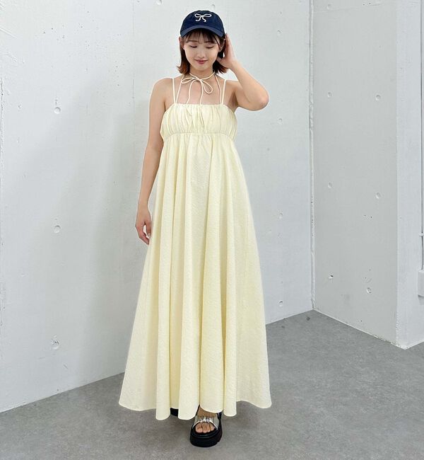 archives「チェックギャザーキャミワンピース」|ワンピース|IVORY