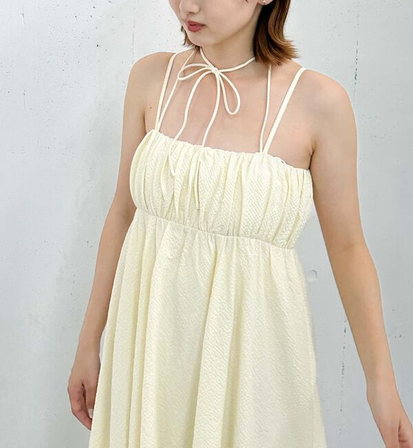 archives「チェックギャザーキャミワンピース」|ワンピース|