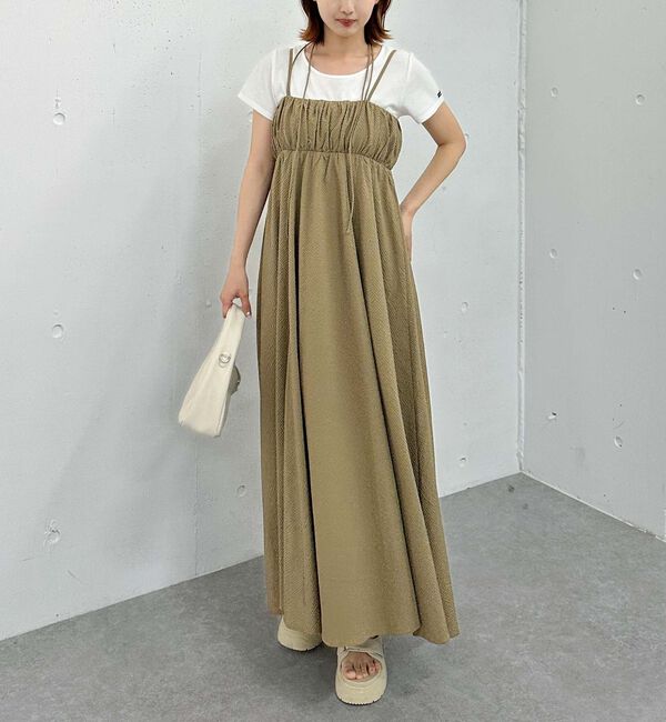 archives「チェックギャザーキャミワンピース」|ワンピース|