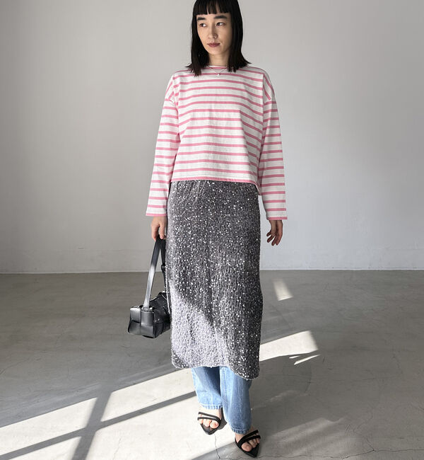 Doux archives「ボーダーショートロンＴｅｅ」|Tシャツ・カットソー|