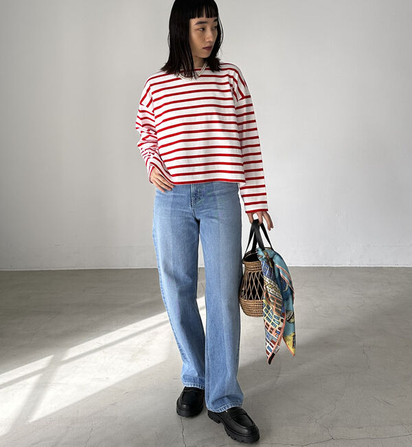 Doux archives「ボーダーショートロンＴｅｅ」|Tシャツ・カットソー|