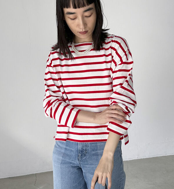 Doux archives「ボーダーショートロンＴｅｅ」|Tシャツ・カットソー|